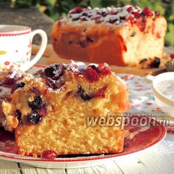 Клюквенно-кокосовый кекс