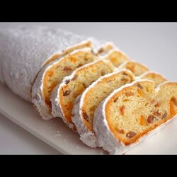 Творожный штоллен/Quarkstollen Быстрый рецепт Без дрожжей
