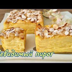 Яблочный пирог без теста. Яблоки в заварном креме / Apple pie without dough. cream apples