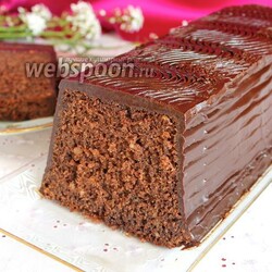 Шоколадный кекс на минералке