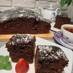 Ciasto murzynek z poltwoj