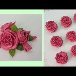 ЯГОДНЫЙ белково-заварной крем! ПОДРОБНО! Стабильный крем! Всего 3 ингредиента!