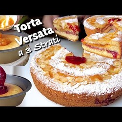 Легкий и быстрый 3-слойный вылитый торт с вареньем