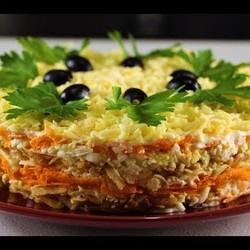 Салат "Французский" - нежный и сочный! Просто и вкусно!