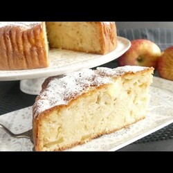 Болгарский яблочный пирог с молочной заливкой! Миксер не нужен! Нежный, пропитанный и ароматный!