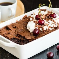 Брауни с вишней, пошаговый рецепт с фото