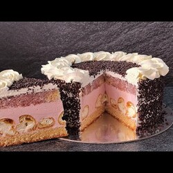 нереально вкусный Торт малиновый с ПРОФИТРОЛЯМИ! Тает во рту! Windbeuteltorte!