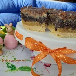 Mazurek królewski ,ciasto z makiem ,jabłkami i orzechami #mazurek #makowiec #ciastodomowe