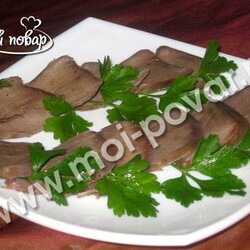 Язык, запеченный в фольге - кулинарный рецепт.