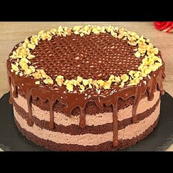 Нежный шоколадный торт, который тает во рту!