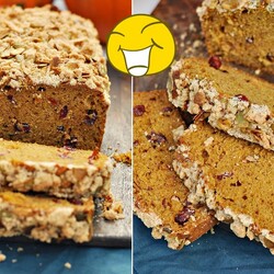 Proste Ciasto Dyniowe z Kruszonką i Żurawiną – PRZEPIS – Mała Cukierenka