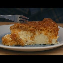 Sernik z chrupiącym kokosem na wierzchu/ Oddaszfartucha