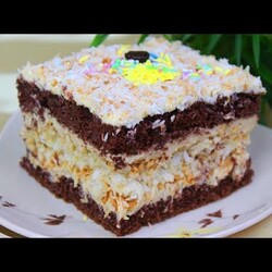 CIASTO KOKOSOWE Z CAPPUCCINO - JEDYNE W SWOIM RODZAJU - ZOBACZ PRZEPIS - WYSTRZAŁOWA KUCHNIA