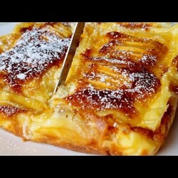 яблочный пирог с пудингом