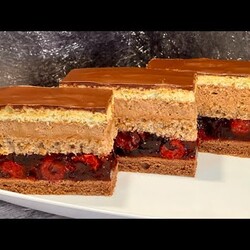 Эффектный БОЖЕСТВЕННО вкусный торт «КОРОЛЕВСКИЙ ВИШНЁВЫЙ» Нежный крем, ИДЕАЛЬНЫЙ ВКУС