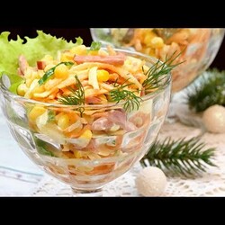 Экспресс-салат "Венеция" за 10 минут - быстрый и сытный салат на праздничный стол!