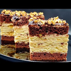 ПЛЯЦОК Райська НАСОЛОДА Шоколадний бісквіт Слойка Кавовий крем