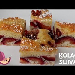 KOLAČ SA ŠLJIVAMA ,RECEPT NA KAŠIKE /ŽLICE JEDNOSTAVNO  I UKUSNO