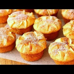 ИХ ЛЮБЯТ ВСЕ! ТВОРОЖНЫЕ Кексы С ЯБЛОКАМИ! Простой РЕЦЕПТ КЕКСОВ! Идеальная ВЫПЕЧКА