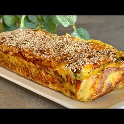 картофельно-творожная запеканка с зеленью