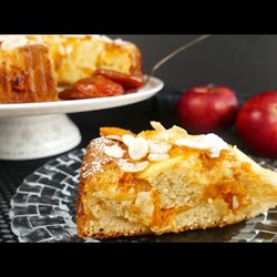 Пирог с яблоками и курагой! Как же это вкусно!