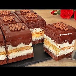 шоколадно-кокосовый торт