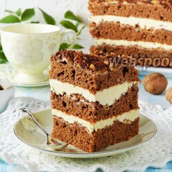 Шоколадно-ореховый торт