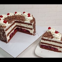 торт ЧЁРНЫЙ ЛЕС! торт ШВАРЦВАЛЬД! лучший рецепт из Германии! SCHWARZWÄLDER KIRSCHTORTE!