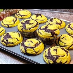 шоколадно-творожные маффины
