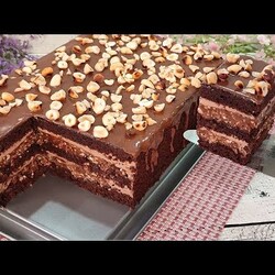 Нереально вкусный бюджетный торт ФЕРРЕРО РОШЕ с хрустящим слоем! Без сливок и желатина!