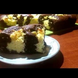 Łaciata kakaowe ciasto z serem / Proste i pyszne ciacho krok po kroku/ Kuchnia Kasieńki