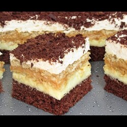 Wspaniałe Ciasto BALOWE z krakersami, kremem, kajmakiem HIT