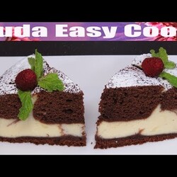 НЕОБЫЧНЫЙ ШОКОЛАДНЫЙ БИСКВИТ И ТВОРОЖНЫЙ ПИРОГ 2 в 1 | ПИРОГ НАСТОЯЩЕЕ НАСЛАЖДЕНИЕ