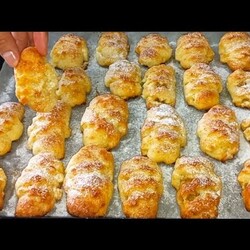 Лёгкий рецепт творожного печенье с яблоком