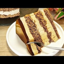 Кофейно-ореховый торт