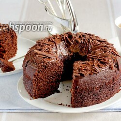 Влажный шоколадный пирог без яиц