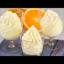 Cremiges Orangendessert in 5 Minute! Alle suchen dieses Rezept! Kein Backen, kein Mehl, kein Gelatin