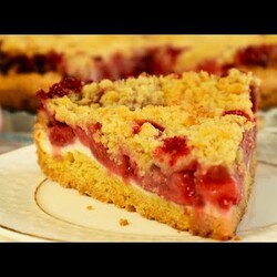 До чего же Вкусный Этот Насыпной Пирог! Очень Простой Быстрый Пирог с ягодами