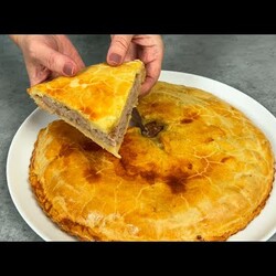 Быстрое тесто для Пирога с Любой начинкой! Мясной Пирог  на Скорую руку! Тает во рту!