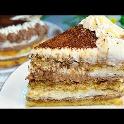 Кофейный Торт Тирамису за 20 минут!Готовлю на Заказ уже много лет!Тает во рту,просто и очень вкусно!