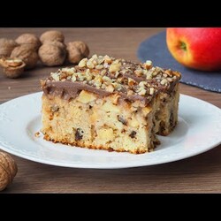 Ciasto z jabłkami i orzechami