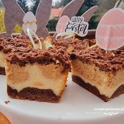 Sernik kajmakowy łaciaty, pyszny i kremowy, po prostu idealny #sernik #kajmak #dokawy