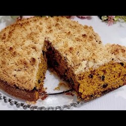 Тыквенный пирог с изюмом