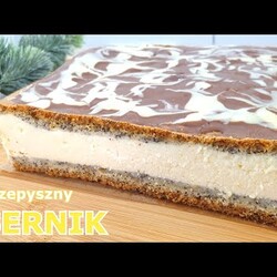 Sernik na cieście makowym