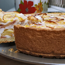 Пирог с яблоками как альтернатива Шарлотке: много начинки и нежная как крем заливка (рецепт на сметане) | Розовый баклажан | Пульс Mail.ru