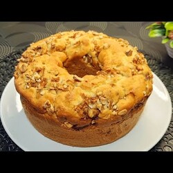 кекс с яблочно-ореховой начинкой