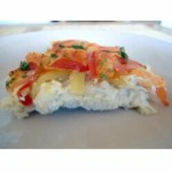 Суфле из щуки под овощами