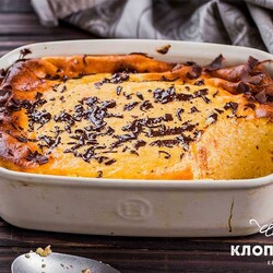 Творожная запеканка с тыквой по рецепту Евгения Клопотенко