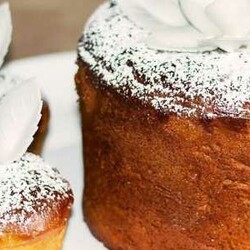 Творожный кулич бездрожжевой