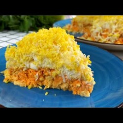 Французский Салат, Слоями, Цветкова Наталья ютюб